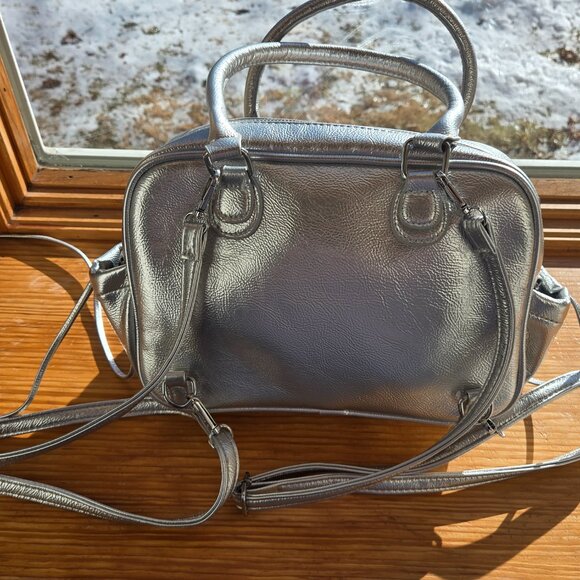 Y2K Silver Handbag w/Optional Backpack Straps-Embellished with Plush Baby Molly main image 15